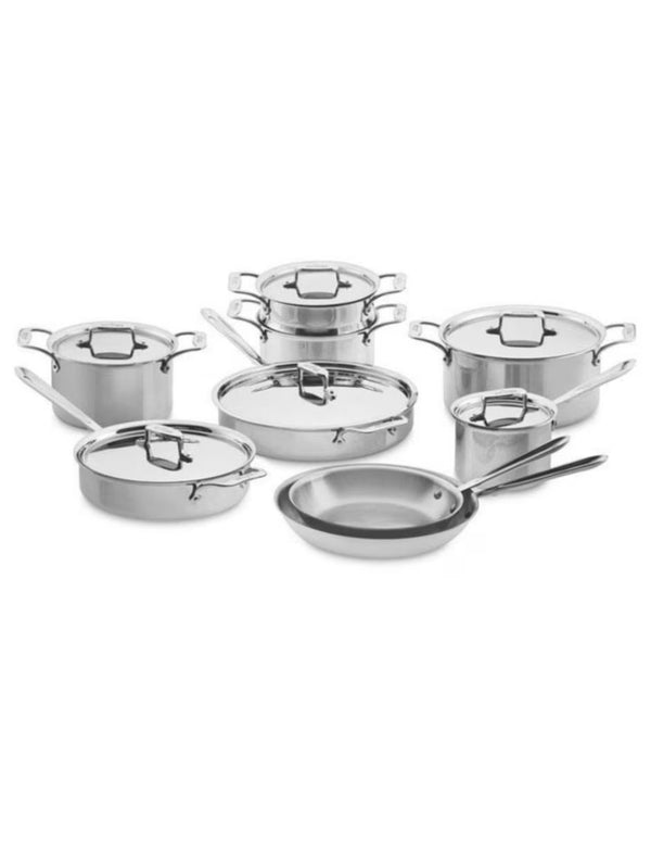 Batería Williams-Sonoma D5 Acero Inoxidable 15 Piezas All-Clad