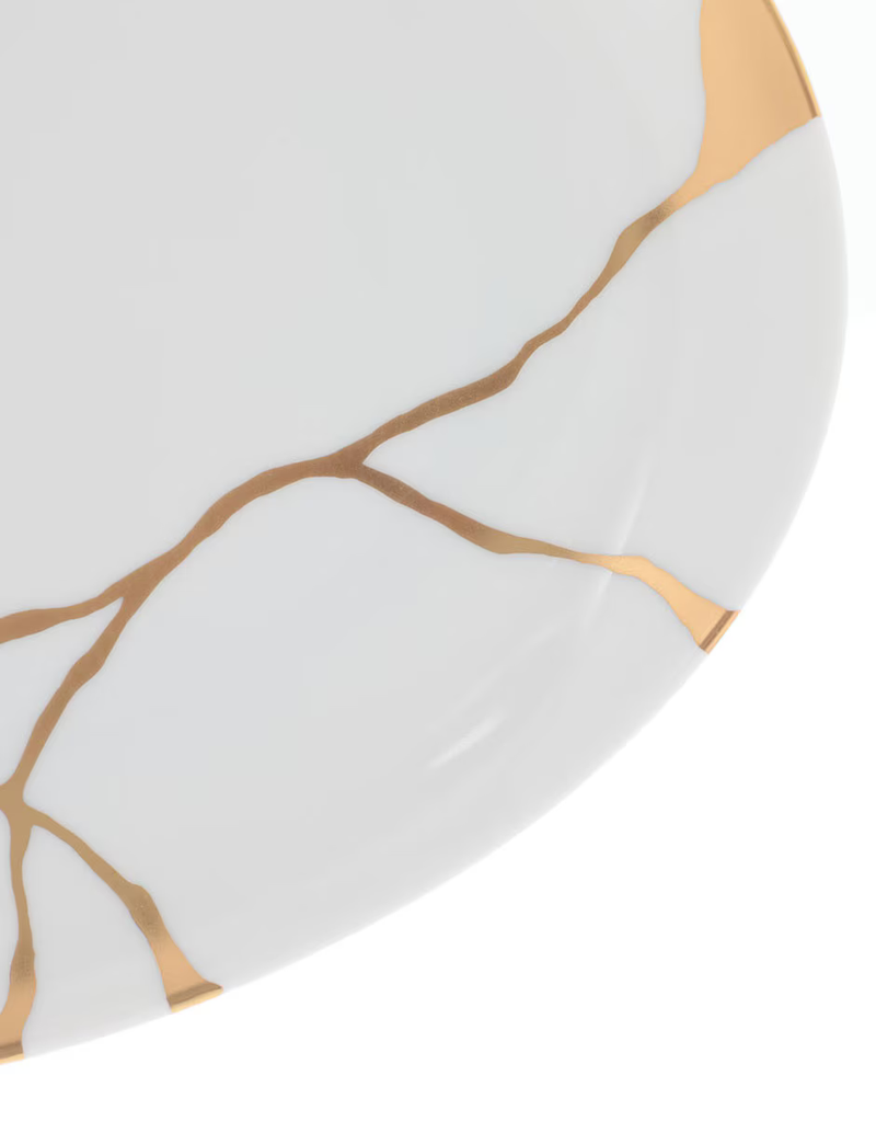 Platón de Porcelana Kintsugi – Bernardaud 6 pieza