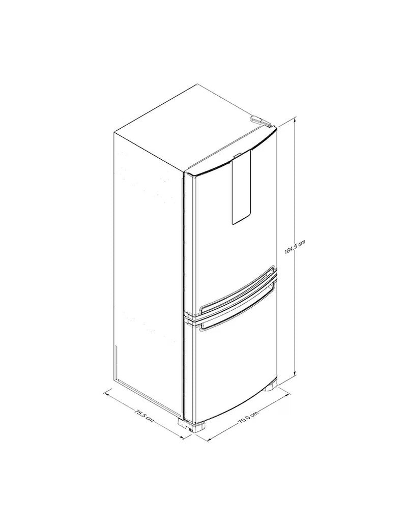 Refrigerador Bottom Mount Whirlpool 16 Pies Cúbicos - Tecnología Inverter y No Frost