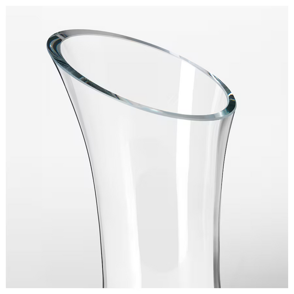 Envase  , vidrio transparente, 57 oz